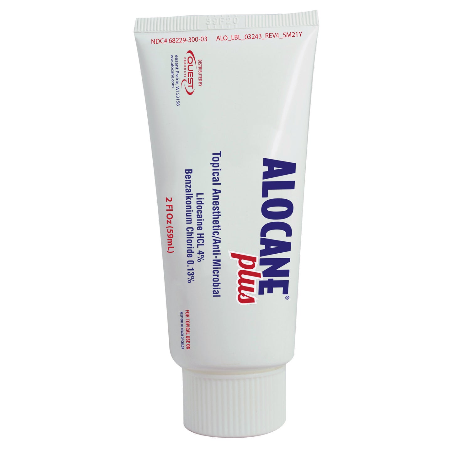 ALOCANE Plus Topical Anesthetic Wound Care, 2 Fluid Ounce clear gel